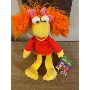 Fraggle Rock Red Fraggle Plush Toy Factory Jim Henson 2017 Orange Hair Pink Bows